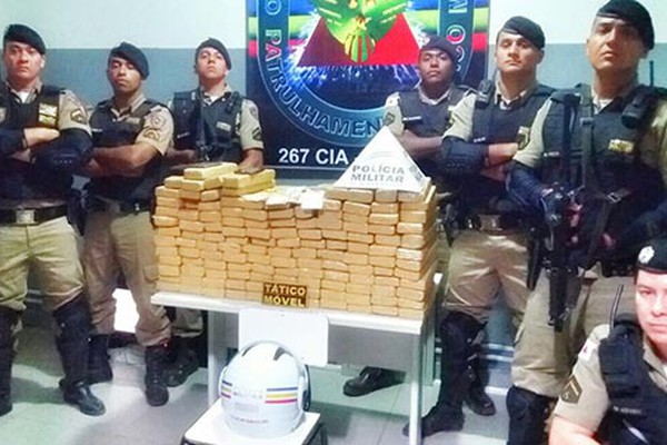 Polícia Militar apreende mais de 100kg de maconha em Paracatu