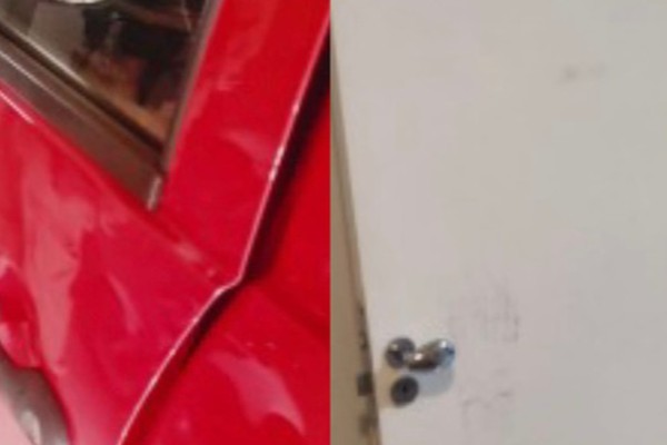 Policiais arrombam porta de quarto e prendem homem que danificou carro e agrediu esposa