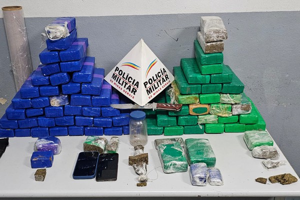 Polícia Militar encontra esconderijo de drogas e prende homem e mulher por tráfico em Patos de Minas