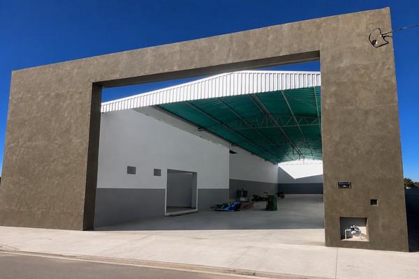 Construtora disponibiliza barracão novo em fase final de acabamento por R$ 700 mil em Patos de Minas