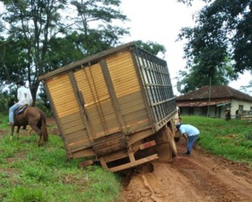Fazendeiro mostra estradas rurais em más condições e relata risco de acidentes em Patos de Minas