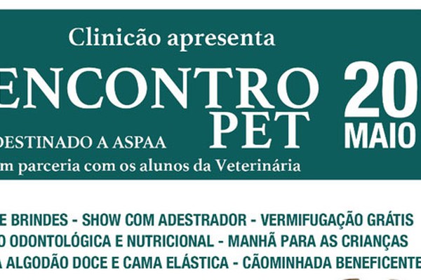Clínica e universitários promovem Encontro de Pets na Lagoa Grande com diversas atividades