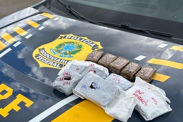 PRF de Patos de Minas apreende drogas incomuns e de alto valor em ônibus na BR 365