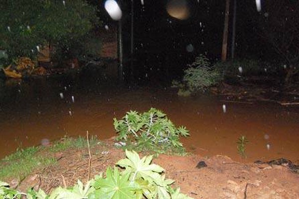 Chuva forte causa alagamentos e transtornos na noite dessa quarta-feira