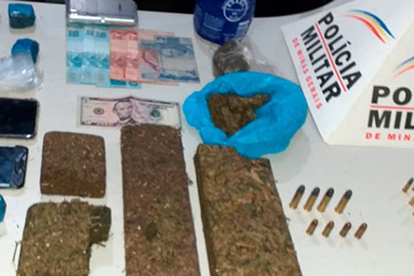 Polícia Militar prende suspeitos de roubos em São Gotardo com grande quantidade de drogas
