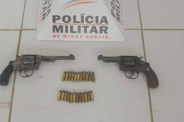 Mais duas armas são apreendidas em Carmo do Paranaíba; já são 7 neste mês