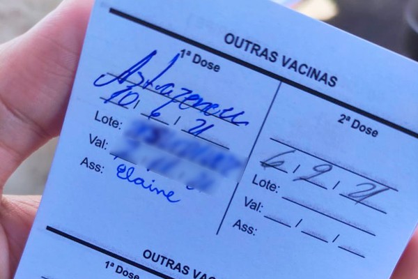 Jornal diz que 92 pessoas tomaram vacina da Astrazeneca vencida em Patos de Minas