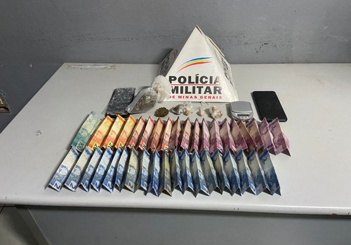 Polícia Militar prende jovem e apreende menor por tráfico de drogas em Patos de Minas