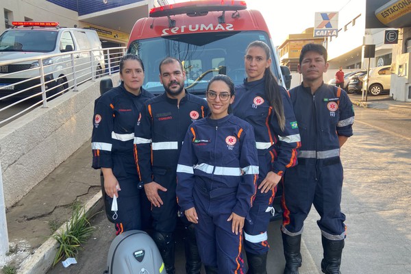 Após uma hora de reanimação, SAMU salva senhora que sofreu parada cardiorrespiratória em Patos de Minas