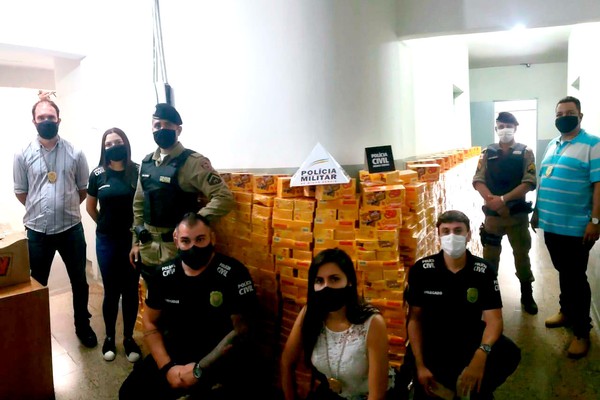 Operação "Chocolate com Pimenta" recupera centenas de caixas de bombons em Campos Altos