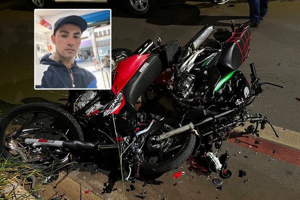 Motociclista morre e três pessoas ficam feridas em batida frontal entre duas motos em Patos de Minas