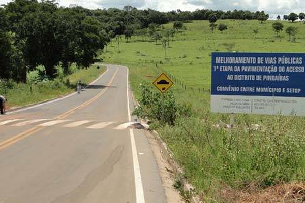 Com conclusão prevista para 2010, estrada de Pindaíbas até hoje espera recursos