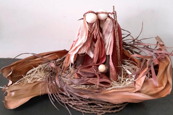 Obra feita de fibra de coqueiro vai representar Patos de Minas em Mostra de Presépios em BH