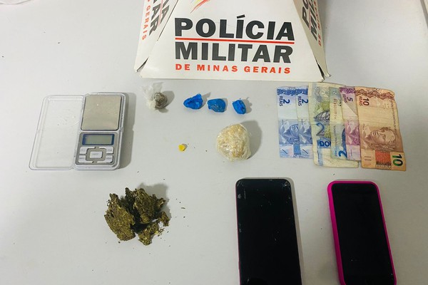 Após denúncia de tráfico, casal tenta fugir e agredir policiais e acaba preso com drogas em Patos de Minas