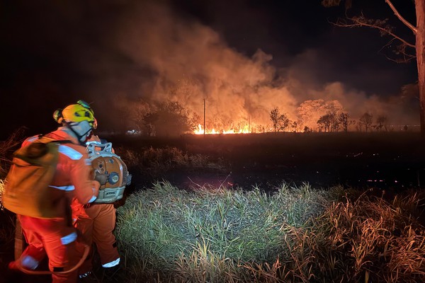Incêndio em propriedade na Estrada da Serrinha queima 3 hectares em Patos de Minas