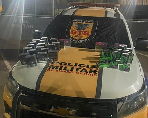 Passageiro de ônibus é flagrado transportando mais de 100 cigarros eletrônicos na BR 146, em Patos de Minas