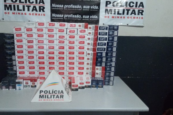 Comerciante é preso com 1.327 cigarros contrabandeados em bar na Avenida Brasil