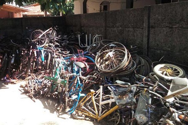 PC de Presidente Olegário faz doação de 106 bicicletas para a Sociedade São Vicente de Paulo de Lagoa Grande