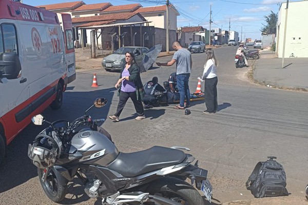 Motociclista de 20 anos fica ferido em mais um acidente de trânsito em Patos de Minas