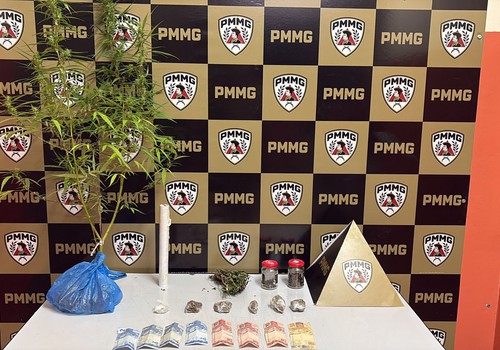 Após denúncia no 181, PM apreende drogas e prende jovem por tráfico em Coromandel