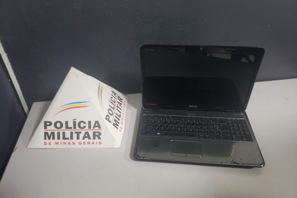Notebook furtado é encontrado em loja de reparos; proprietário foi preso por receptação em Patos de Minas