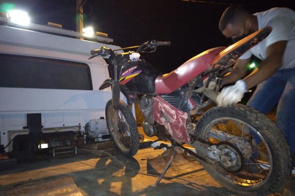 Condutor é preso pela Polícia Militar Rodoviária em moto 250 cc, mas com motor 150 cc