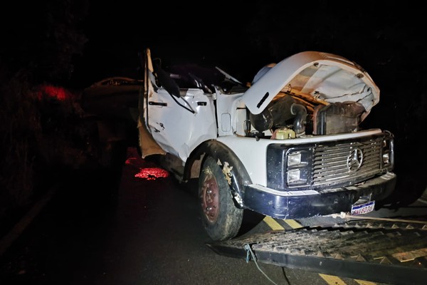 Motorista morre em trágico acidente com caminhão na LMG740, em Lagoa Grande