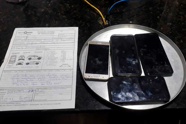 Polícia Militar prende suspeitos de assalto e receptadores após vítima rastrear celular