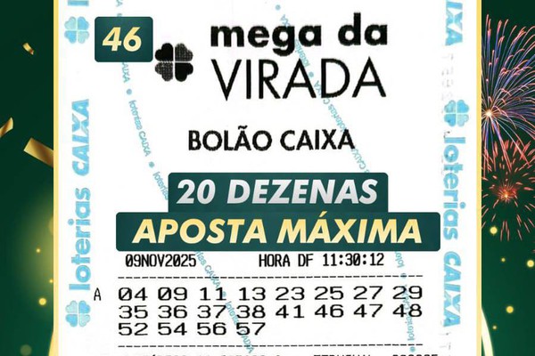 Lotérica Silvano se destaca na Mega da Virada com 46 jogos de 20 dezenas — única da região com apostas nesse formato