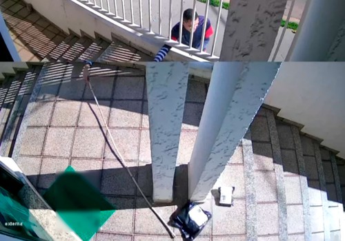 Jovem usa vara para furtar encomendas de empresa em Patos de Minas; veja vídeo