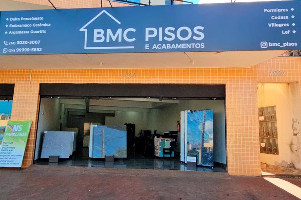 BMC Pisos e Acabamentos abre loja em Patos de Minas com as melhores marcas e menores preços