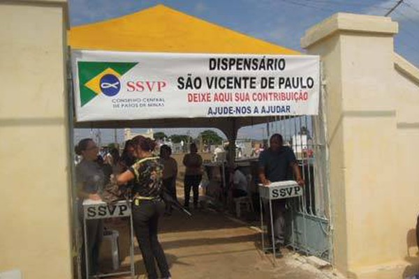 Sociedade São Vicente de Paulo aproveita o dia de Finados para receber doações