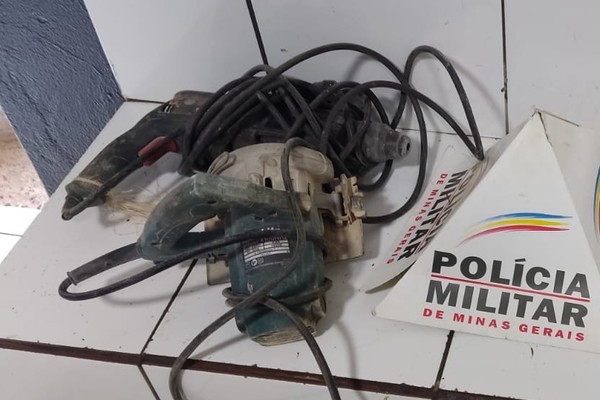 Polícia Militar recupera mais de R$2 mil em máquinas furtadas de obra em Patos de Minas