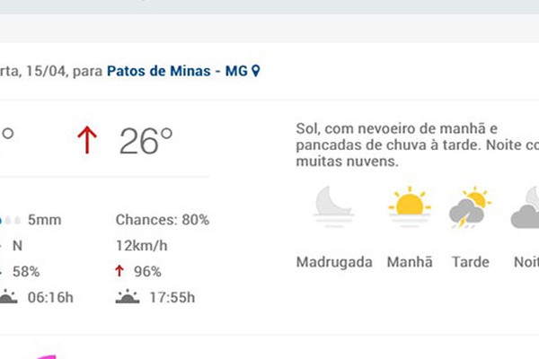 Patos de Minas registra a madrugada mais fria do ano de 2020; há previsão de chuva