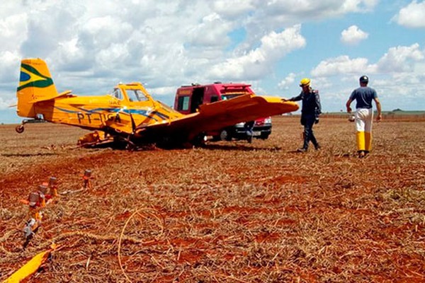 Piloto morre em mais uma queda de avião agrícola na região do Alto Paranaíba
