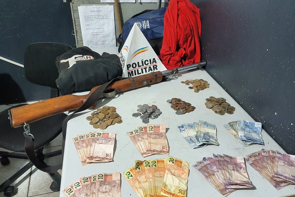 Criminosos utilizam espingarda para assaltar padaria e acabam presos escondidos próximo ao Rio Paranaíba