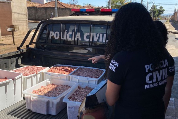 PC deflagra Operação Carne Fraca em Araxá e apreende 230 kg de carne