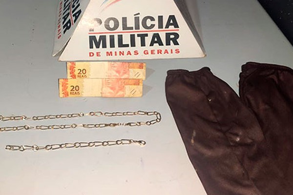 PM encontra joias e prende acusado de assaltar joalheria no Centro de Patos de Minas