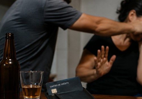 Marido agride esposa com soco no rosto após ela se negar a continuar pagando despesas de bar