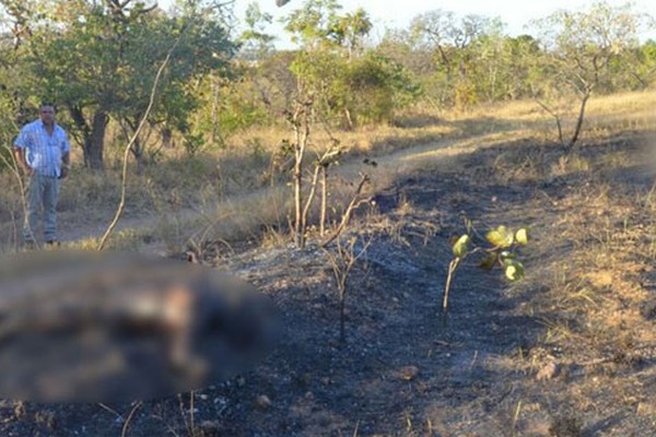 Corpo com sinal de violência é encontrado queimado em Fazenda de Patrocínio 