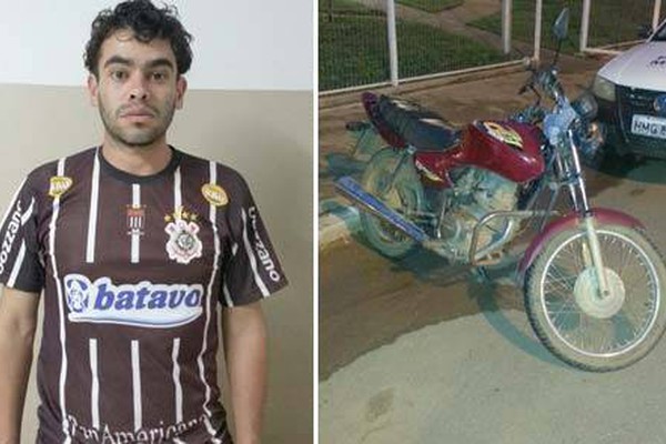 Homem é preso pela PM com moto furtada no centro de Rio Paranaíba