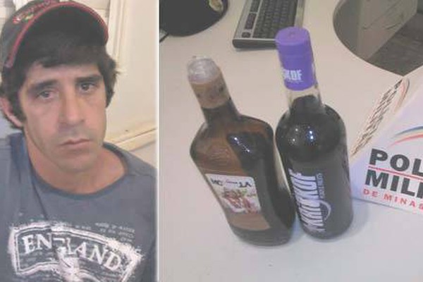 Homem é preso com bebidas após furto em padaria de Lagoa Grande