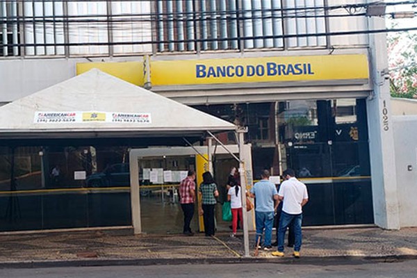 Banco do Brasil fecha as duas agências em Patos de Minas para desinfecção contra Covid-19