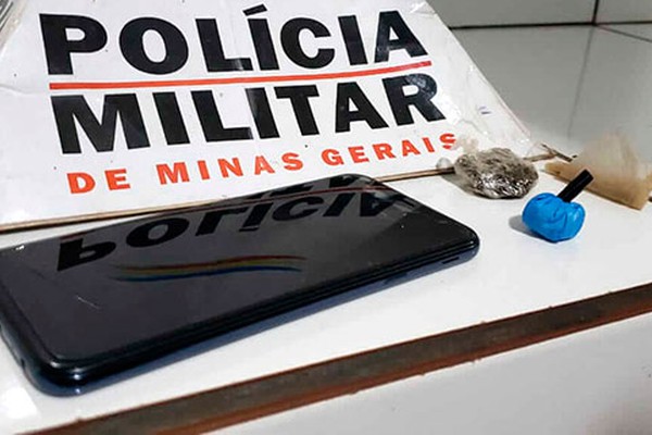 Casal é preso com drogas, produtos furtados e telefone tomado de assalto em Patos de Minas
