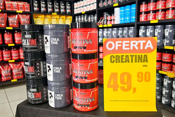 Creatina por menos de R$ 50: Granelê Suplementos lança megapromoção em Patos de Minas