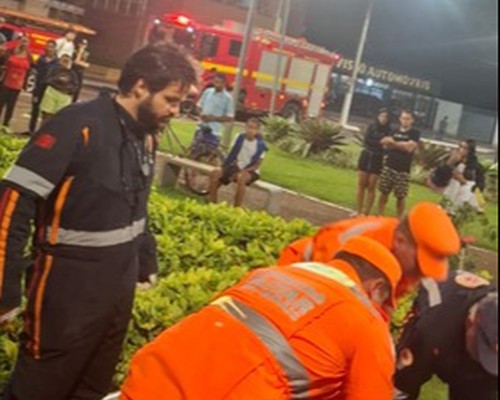 Rapaz de 28 anos é salvo após se afogar na Lagoa Grande; brigadista iniciou os primeiros socorros