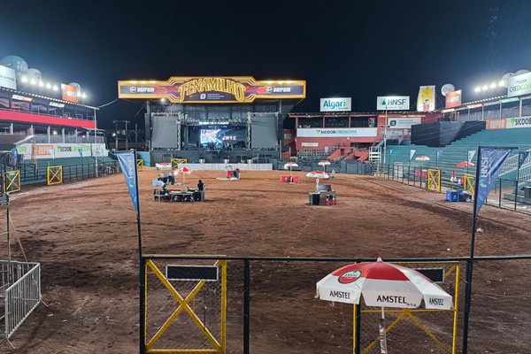 Imagens de drone mostram a estrutura gigante da Fenamilho 2025; veja ao vivo