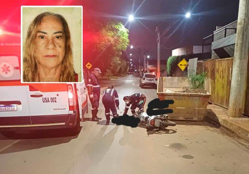 Mulher de 59 anos morre após bater de moto em caçamba de entulho na avenida Afonso Queiroz