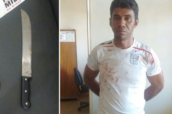 Homem de 35 anos acaba preso depois de esfaquear a ex-amásia em Rio Paranaíba