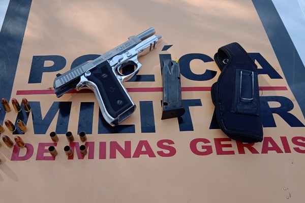Motorista é preso pela PRE em Patos de Minas ao ser flagrado com pistola 9mm carregada